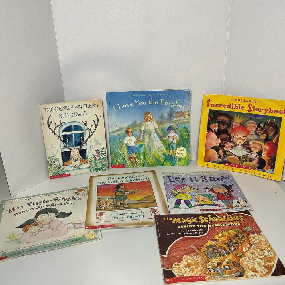 Lot of 7 Scholastic Childrens Story Picture Books